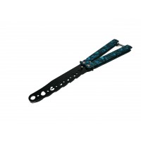 Cutit, Briceag fluture, Butterfly, Happy Blue Skulls, pentru antrenament, 22 cm Cutit, Briceag fluture, Butterfly, Happy Blue Skulls, pentru antrenament, 22 cm