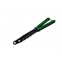 Cutit, Briceag fluture, Butterfly, Happy Green Skulls, pentru antrenament, 22 cm Cutit, Briceag fluture, Butterfly, Happy Green Skulls, pentru antrenament, 22 cm