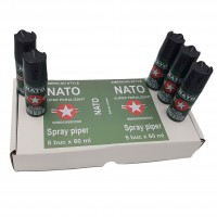 Set 5 sprayuri autoaparare   , Nato Assault, aluminiu, 60 ml, verde, husa inclusa