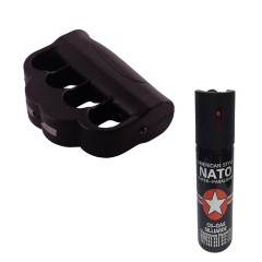 Pachet autoaparare, electrosoc tip pumnal, negru, 110 V si spray paralizant 90 ml Pachet autoaparare, electrosoc tip pumnal, negru, 110 V si spray paralizant 90 ml