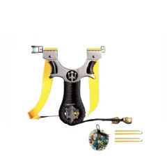 Set praștie de precizie multifuncțională cu laser si 50 bile metalice 14 mm, DEPOX®, metal cu vizor Set praștie de precizie multifuncțională cu laser si 50 bile metalice 14 mm, DEPOX®, metal cu vizor