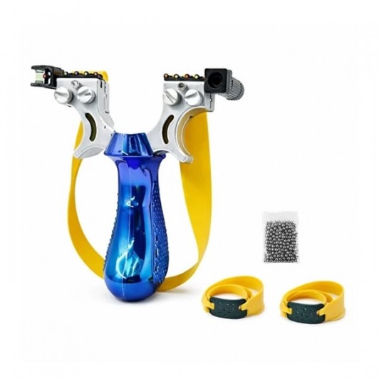 Set praștie profesională PVC cu laser si 110 bile metalice 8 mm, DEPOX®, pentru vânătoare și tir out Set praștie profesională PVC cu laser si 110 bile metalice 8 mm, DEPOX®, pentru vânătoare și tir out