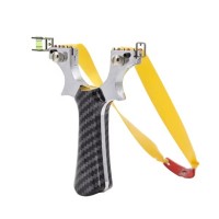 Praștie profesională din aluminiu si 100 bile metalice 11 mm, DEPOX®, mâner ergonomic imitatie carbo Praștie profesională din aluminiu si 100 bile metalice 11 mm, DEPOX®, mâner ergonomic imitatie carbo