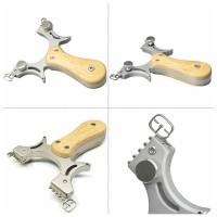 Set prastie cu laser si 100 bile metalice 7 mm DEPOX®, metalica, 11.5 cm, cu boloboc, maner lemn, bej Set prastie cu laser si 100 bile metalice 7 mm DEPOX®, metalica, 11.5 cm, cu boloboc, maner lemn, bej
