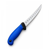 Set trei cutite pentru filetat DEPOX®, lamă curbată din oțel inoxidabil cu alveole, mâner ergonomic
