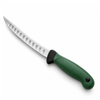 Set trei cuțite pentru filetat DEPOX®, lamă curbată din oțel inoxidabil cu alveole, mâner ergonomic Set trei cuțite pentru filetat DEPOX®, lamă curbată din oțel inoxidabil cu alveole, mâner ergonomic