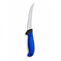 Set doua cuțite pentru filetat DEPOX®, lamă curbată din oțel inoxidabil cu alveole, mâner ergonomic