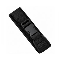 Cuțit cu lamă tip stiletto automat DEPOX®, mâner albastru, 27 cm, cu husă inclusa