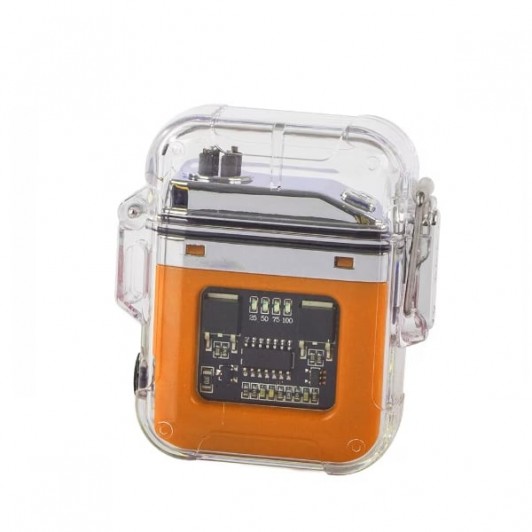 Bricheta cu plasma si lanterna LED DEPOX®, portabila, waterproof, 6x5,5x2cm
