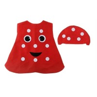 Costum leguma Ciuperca, DEPOX®, rosu, marime universala