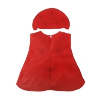 Costum leguma Ciuperca, DEPOX®, rosu, marime universala