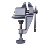 Set doua mini menghine din fonta DEPOX®, prindere de masa, nicovala, 10 cm, gri
