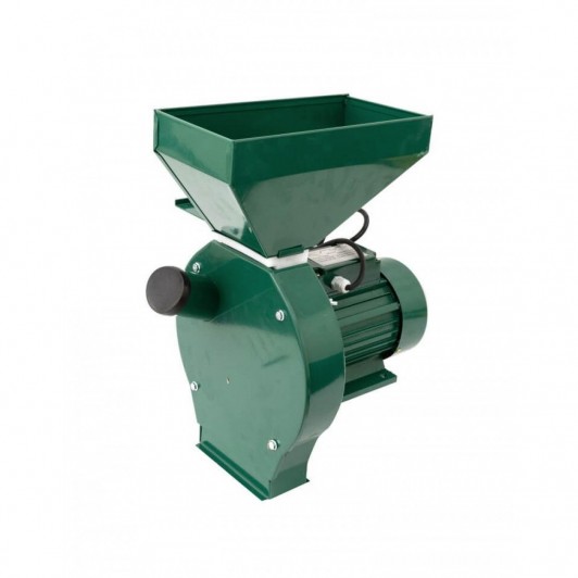 Moara Micul Meserias, 3.5 kW, 3000 rpm, cuva mare, 5.2A, 200-500 kg/h, verde Moara Micul Meserias, 3.5 kW, 3000 rpm, cuva mare, 5.2A, 200-500 kg/h, verde