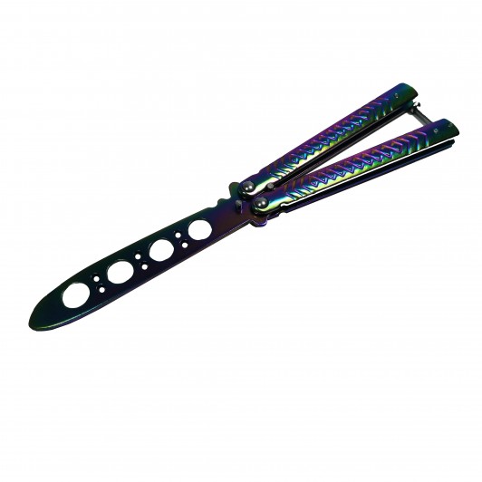 Briceag de antrenament, otel inoxidabil, Rainbow Scales, multicolor, 21.5 cm Briceag de antrenament, otel inoxidabil, Rainbow Scales, multicolor, 21.5 cm