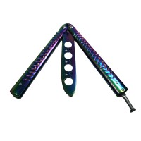 Briceag de antrenament, otel inoxidabil, Rainbow Scales, multicolor, 21.5 cm