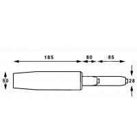 Cilindru piston, gaz, pentru scaune birou, negru, 35 cm