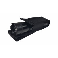 Kit autoaparare format din lanterna cu electrosoc si spray lacrimogen, metalic, negru