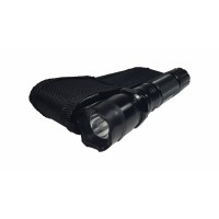 Kit autoaparare format din lanterna cu electrosoc si spray lacrimogen, metalic, negru