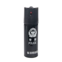 Kit autoaparare format din lanterna cu electrosoc si spray lacrimogen, metalic, negru