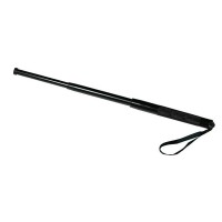 Baston telescopic 50 cm, negru, 3 sectiuni, husa cadou