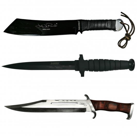 Set macete  , Rambo Style, editie de colectie, otel, multicolor