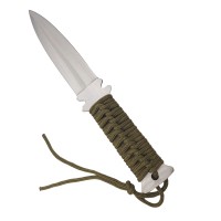 Cutit ninja de aruncat la tinta   , paracord verde, husa, 25cm