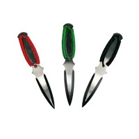 Set trei cutite de aruncat, Three Brothers, multicolor, otel inoxidabil, 18.5 cm