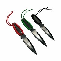 Set trei cutite de aruncat, Three Brothers, multicolor, otel inoxidabil, 18.5 cm