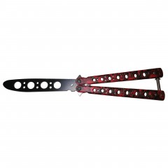 Cutit, Briceag fluture, Butterfly, Scared Skulls, pentru antrenament, 22 cm, rosu Cutit, Briceag fluture, Butterfly, Scared Skulls, pentru antrenament, 22 cm, rosu