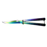 Briceag fluture, Tree of Life, otel inoxidabil, multicolor, 21.5 cm