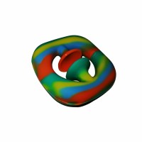 Jucarie antistres senzoriala, cauciuc, 6 cm, multicolor
