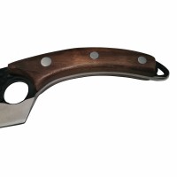 Cutit japonez lucrat manual , otel inoxidabil, 27.5 cm, teaca inclusa