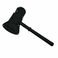 Topor Survivor, Hammer Fall, otel inoxidabil, negru, 39 cm, teaca inclusa