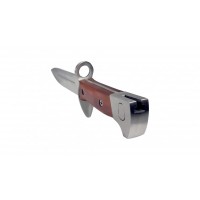 Cutit pentru camping si vanatoare, model AK, 39 cm, argintiu