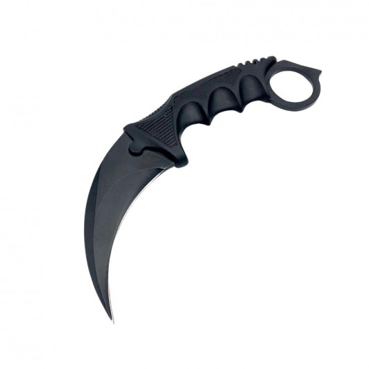 Cutit karambit de vanatoare DEPOX®, Comando Specialist, teaca si snur de agatat, 18.5 cm, negru Cutit karambit de vanatoare DEPOX®, Comando Specialist, teaca si snur de agatat, 18.5 cm, negru