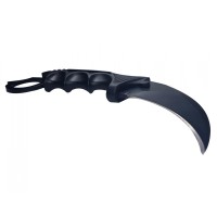 Cutit karambit de vanatoare, Comando Specialist, teaca si snur de agatat, 18.5 cm, negru Cutit karambit de vanatoare, Comando Specialist, teaca si snur de agatat, 18.5 cm, negru