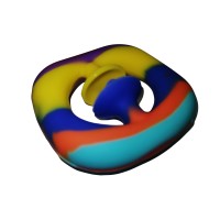 Jucarie antistres senzoriala, cauciuc, 5 cm, multicolor