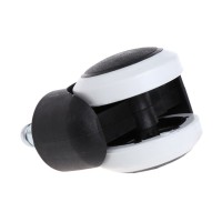 Set role scaun de birou   , cauciuc, 5 bucati, negru