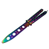 Briceag fluture, Butterfly Clash, antrenament, 22 cm, multicolor