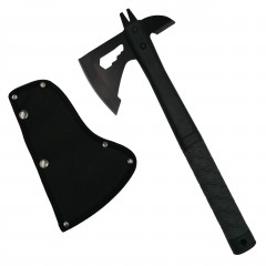 Topor Survivor, Deep Impact, otel inoxidabil, negru, 33 cm, teaca inclusa Topor Survivor, Deep Impact, otel inoxidabil, negru, 33 cm, teaca inclusa