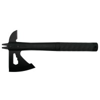 Topor Survivor, Deep Impact, otel inoxidabil, negru, 33 cm, teaca inclusa Topor Survivor, Deep Impact, otel inoxidabil, negru, 33 cm, teaca inclusa