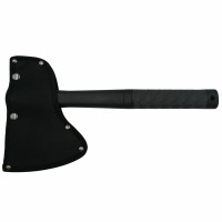Topor Survivor, Deep Impact, otel inoxidabil, negru, 33 cm, teaca inclusa