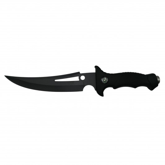 Cutit de vanatoare Vendetta Knife, otel inoxidabil, negru, 31.5 cm, toc inclus Cutit de vanatoare Vendetta Knife, otel inoxidabil, negru, 31.5 cm, toc inclus