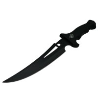Cutit de vanatoare Vendetta Knife, otel inoxidabil, negru, 31.5 cm, toc inclus Cutit de vanatoare Vendetta Knife, otel inoxidabil, negru, 31.5 cm, toc inclus