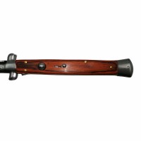 Briceag automat, Italian Blade, Stiletto, otel inoxidabil, 33 cm, husa inclusa, maro