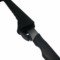 Topor Survivor, Futuristic Survival, otel inoxidabil, negru, 35.5 cm, teaca inclusa Topor Survivor, Futuristic Survival, otel inoxidabil, negru, 35.5 cm, teaca inclusa