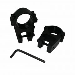 Inele de montura pentru lunete airsoft DEPOX®, 11 mm, metalice, negre
