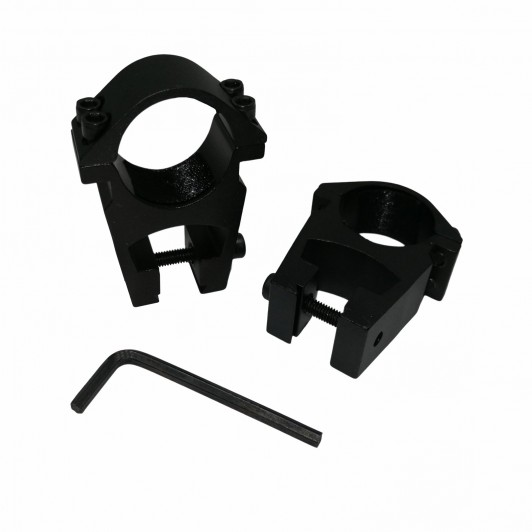 Inele de montura pentru lunete airsoft DEPOX®, 11 mm, metalice, negre