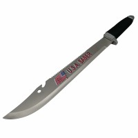 Maceta de vanatoare   USA Freeknife, negru, 45.5 cm, teaca inclusa