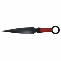 Set trei cutite de aruncat, Black Kunai, otel inoxidabil, 16 cm, teaca inclusa